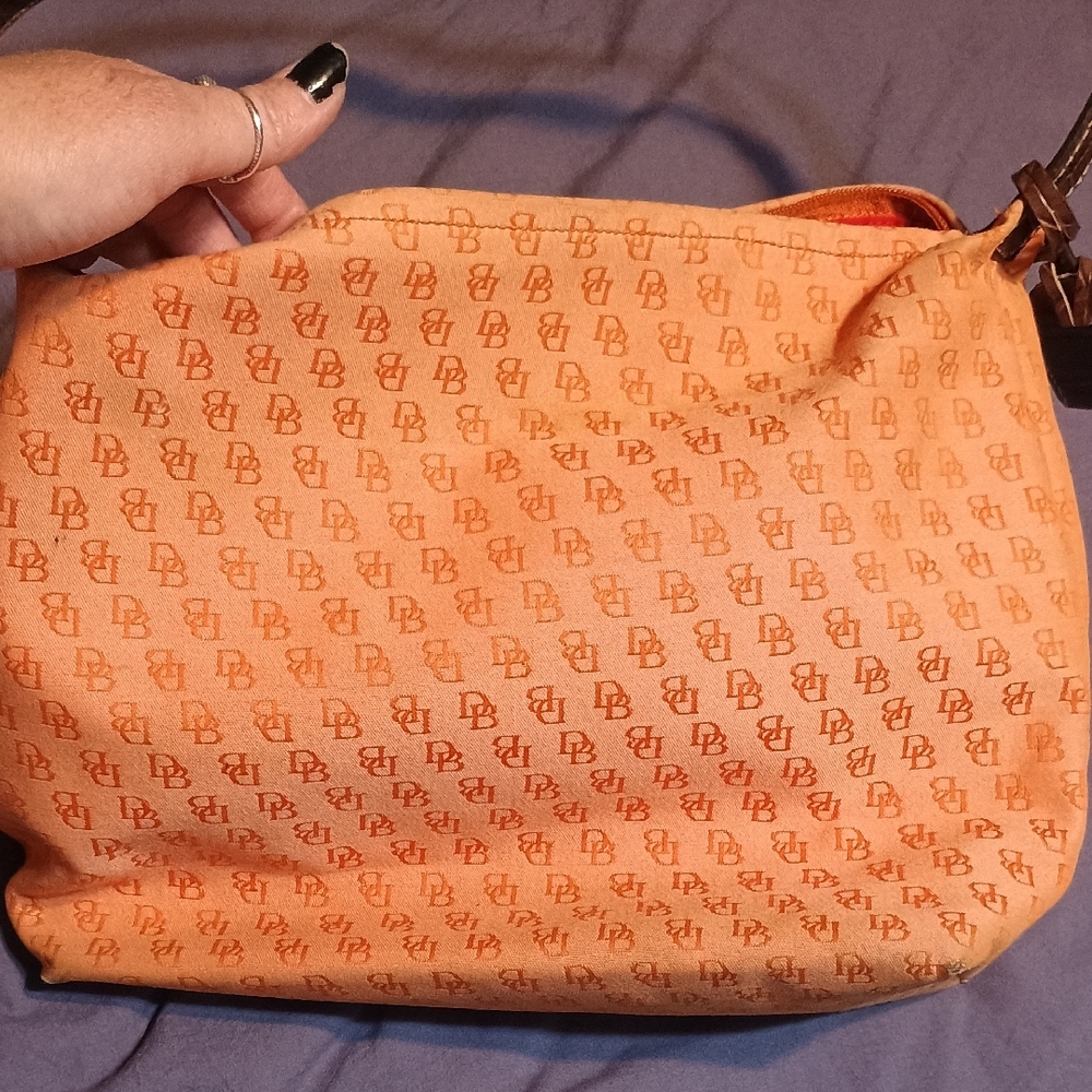 Dooney & Bourke Tan and Brown Shoulder Bag - Picture 3 of 8